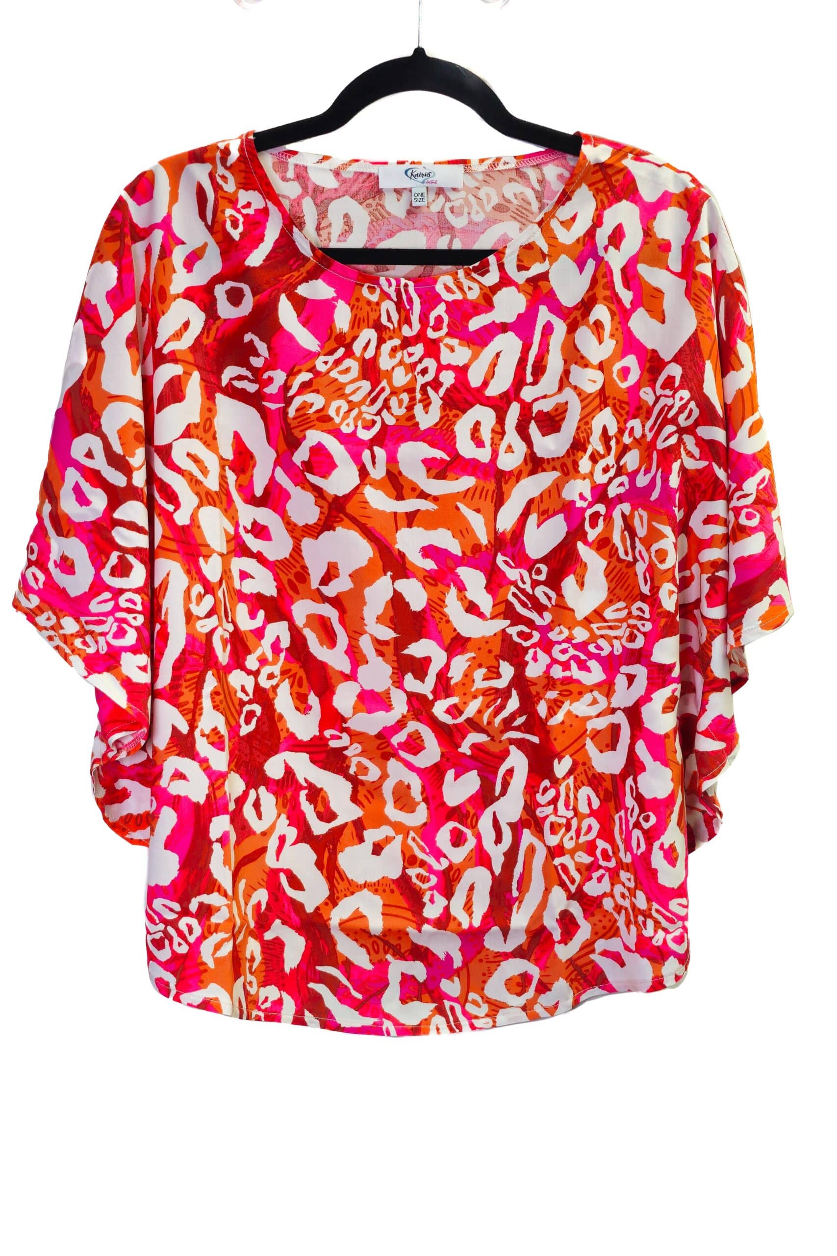 Karabinertuch Leo Orange-Pink-Weiß