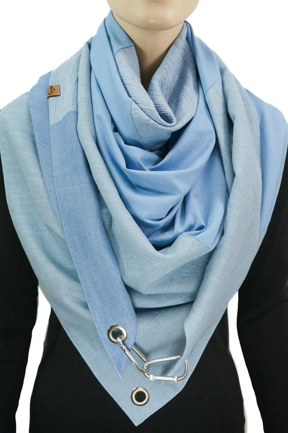 Karabinertuch Ice Blue