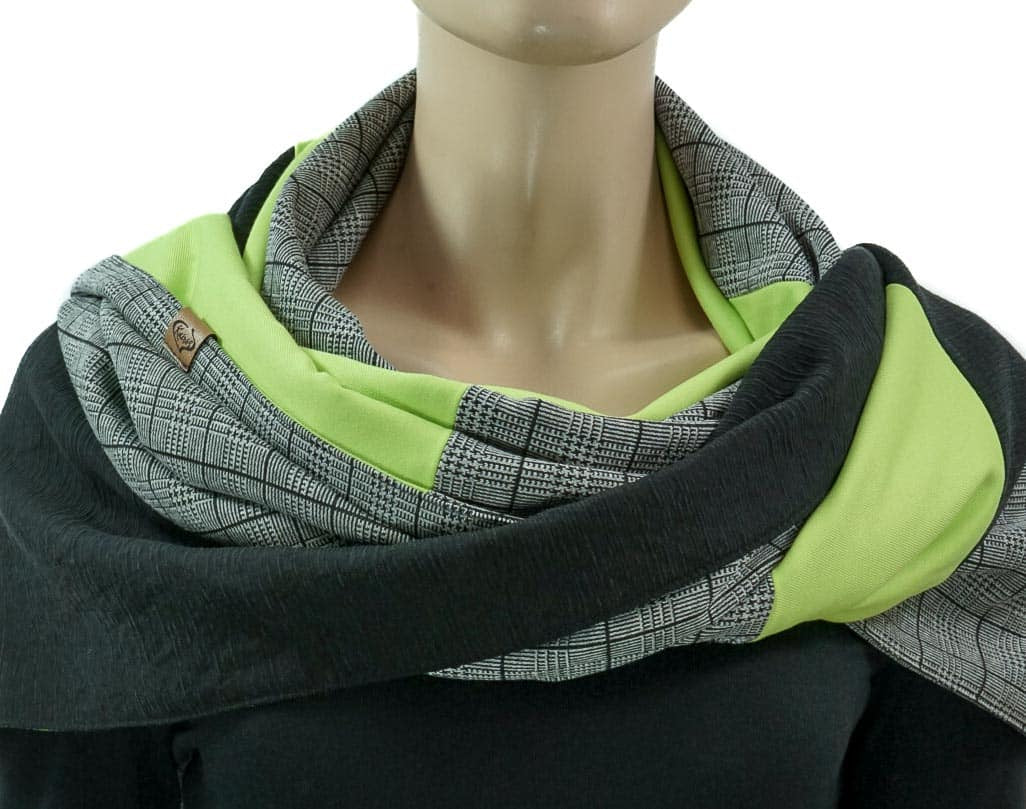 Karabinertuch Lime Check