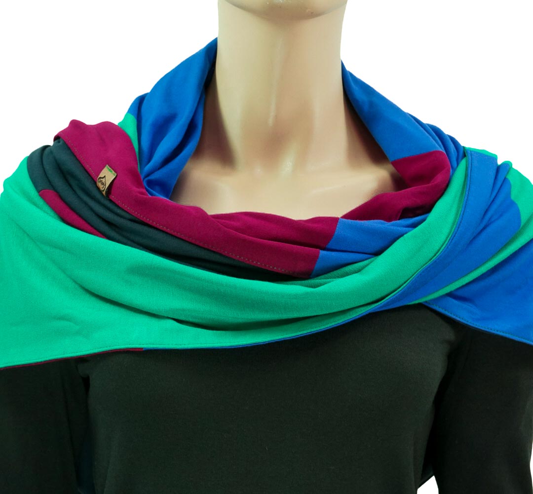 COLOR BLOCKING No. 3 | Beere | Dunkelblau | Royalblau | Smaragdgrün