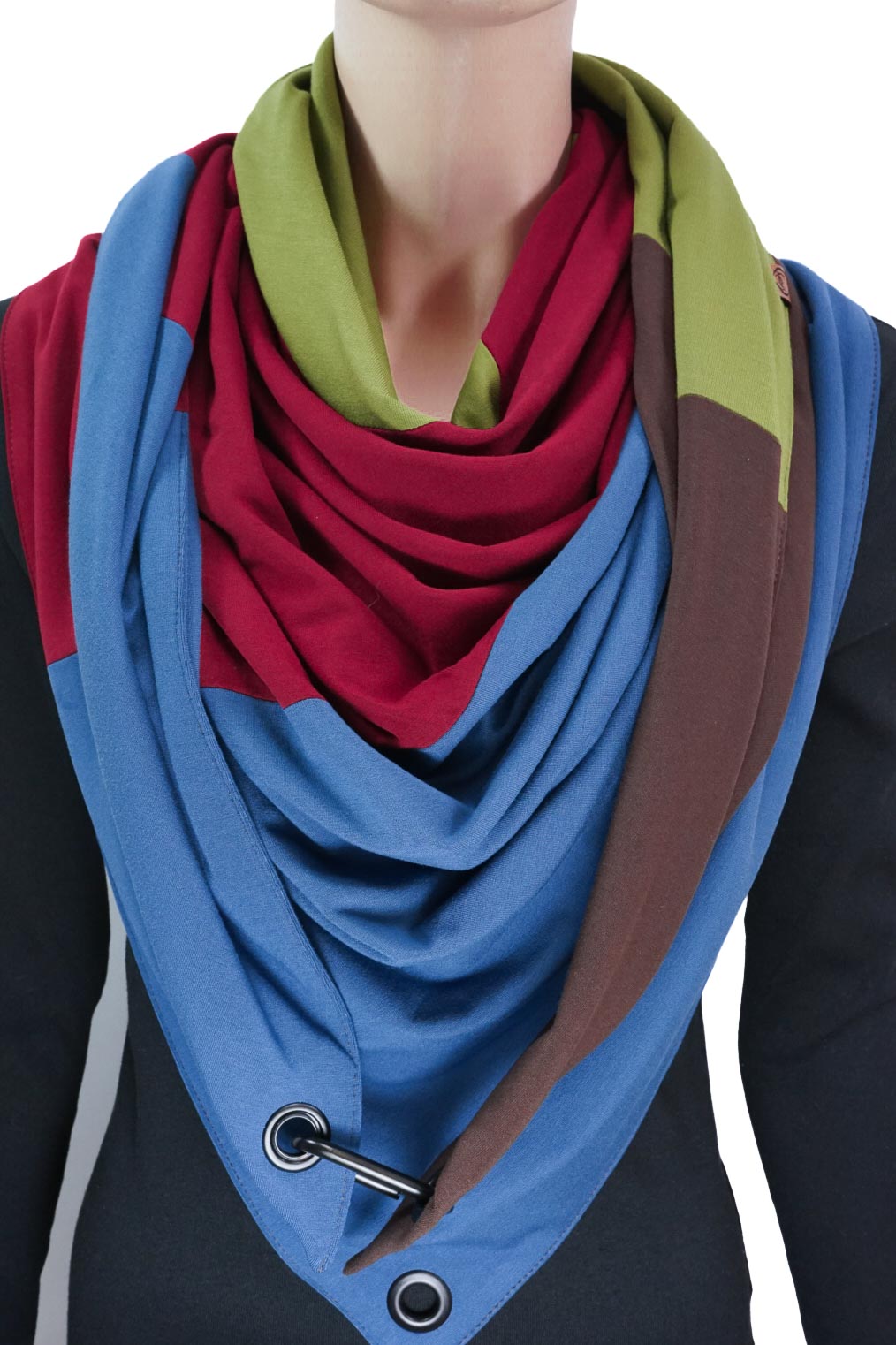 COLOR BLOCKING No. 2 | Bordeaux | Oliv | Jeansblau | Braun