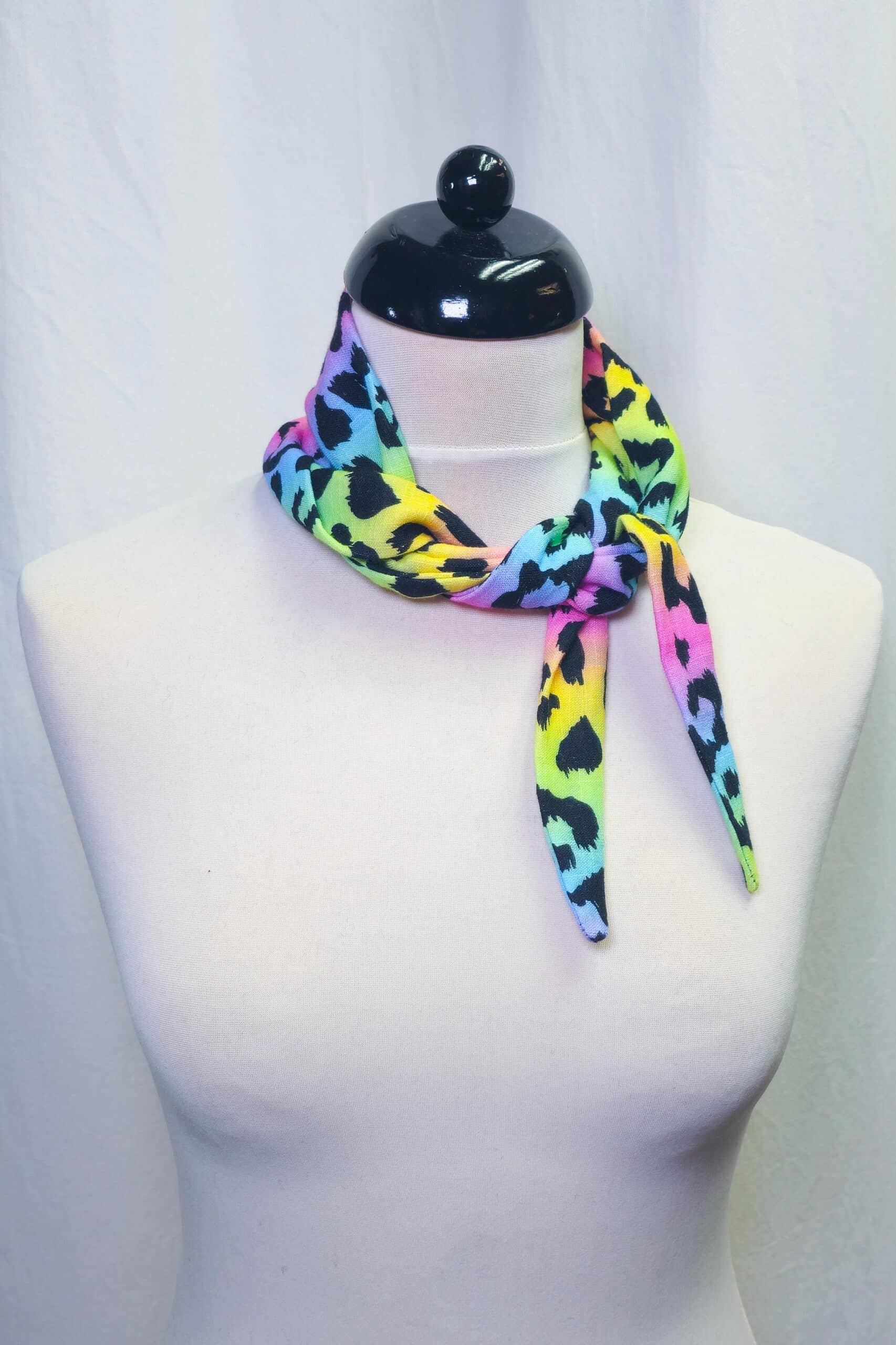 MINI Schal Leo Regenbogen | 100% Baumwolle