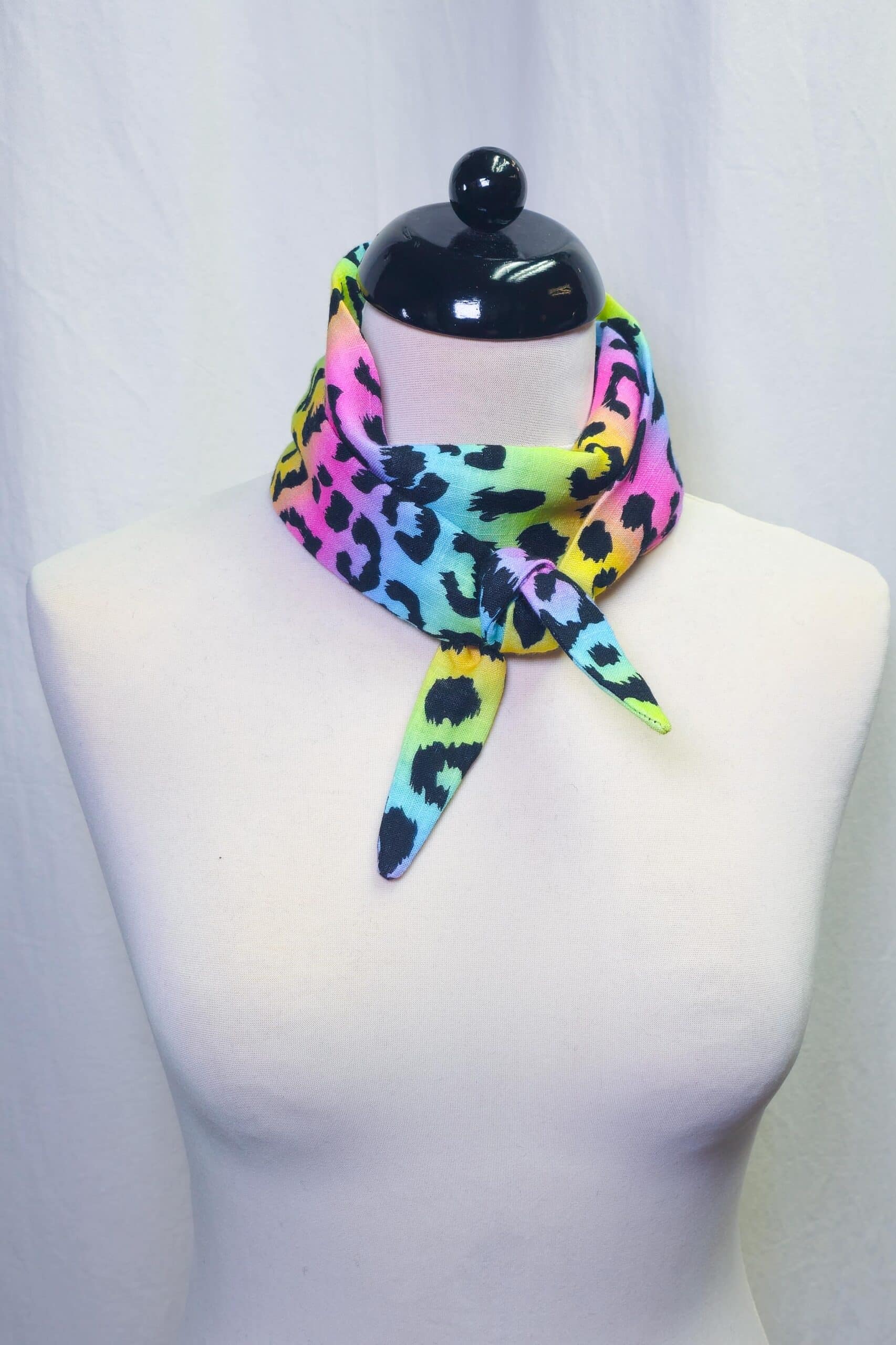 MINI Schal Leo Regenbogen | 100% Baumwolle