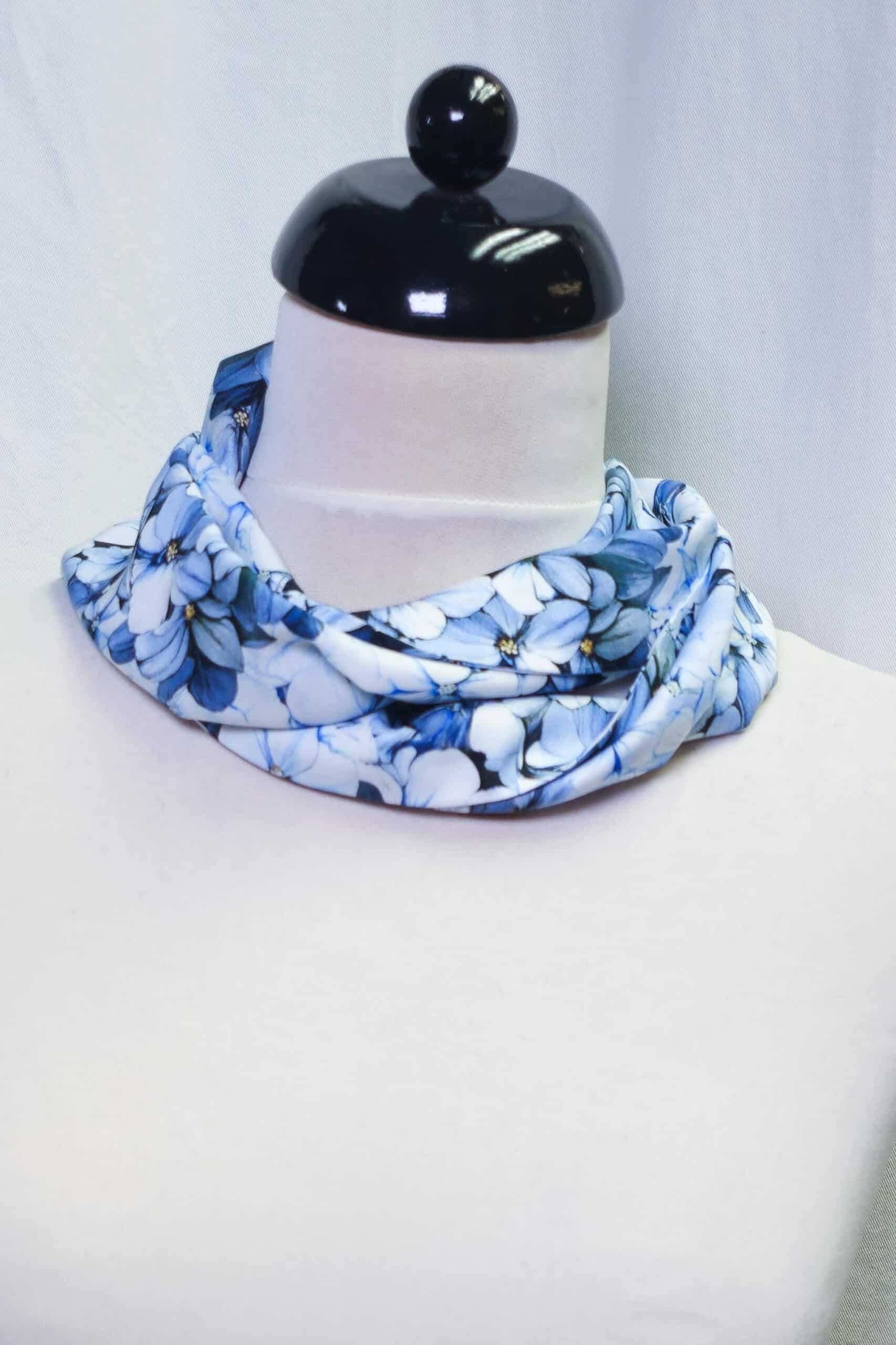 Karabinertuch Hortensie Blau