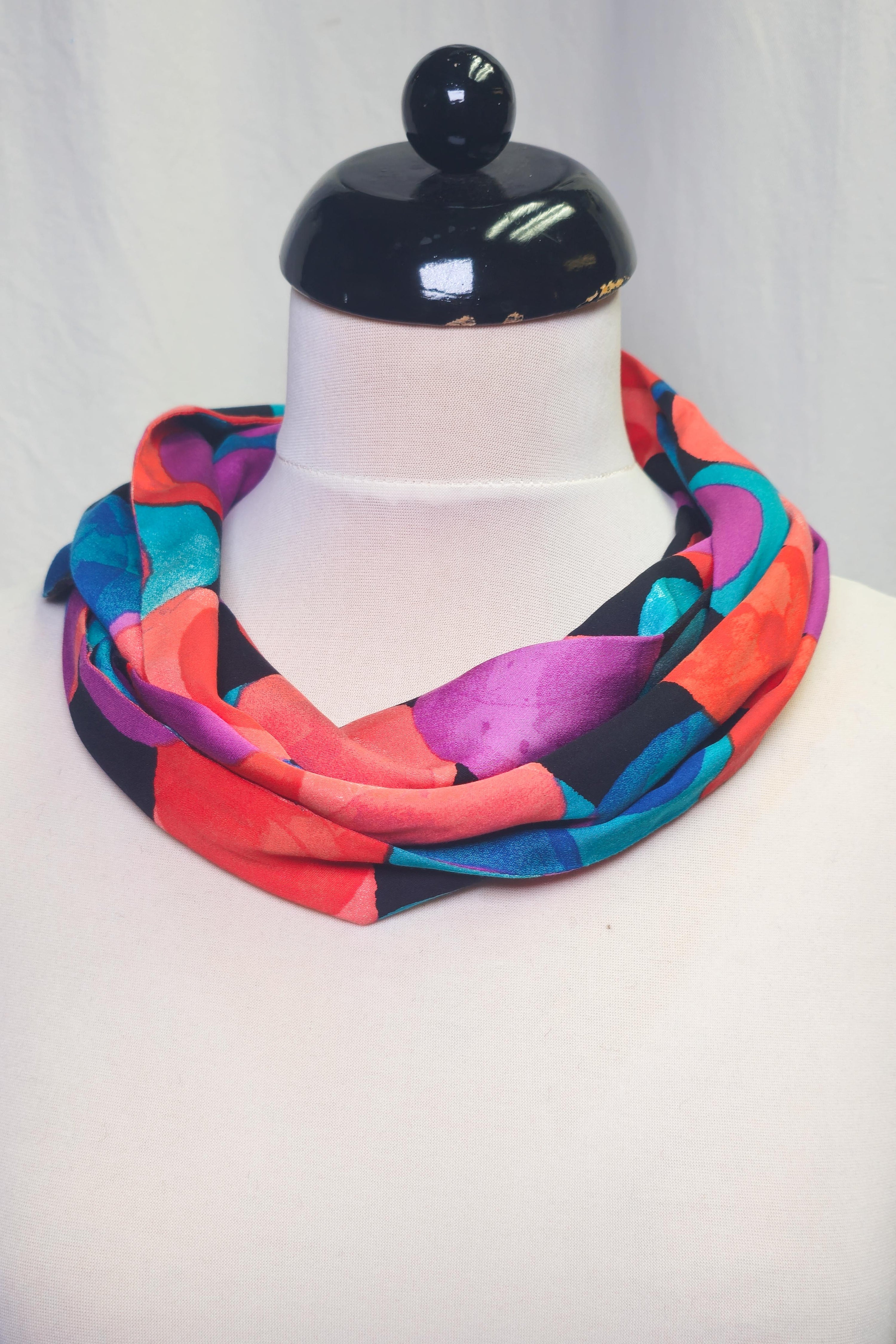 Mini Loop KREISE bunt | farbenfroher Kragenloop
