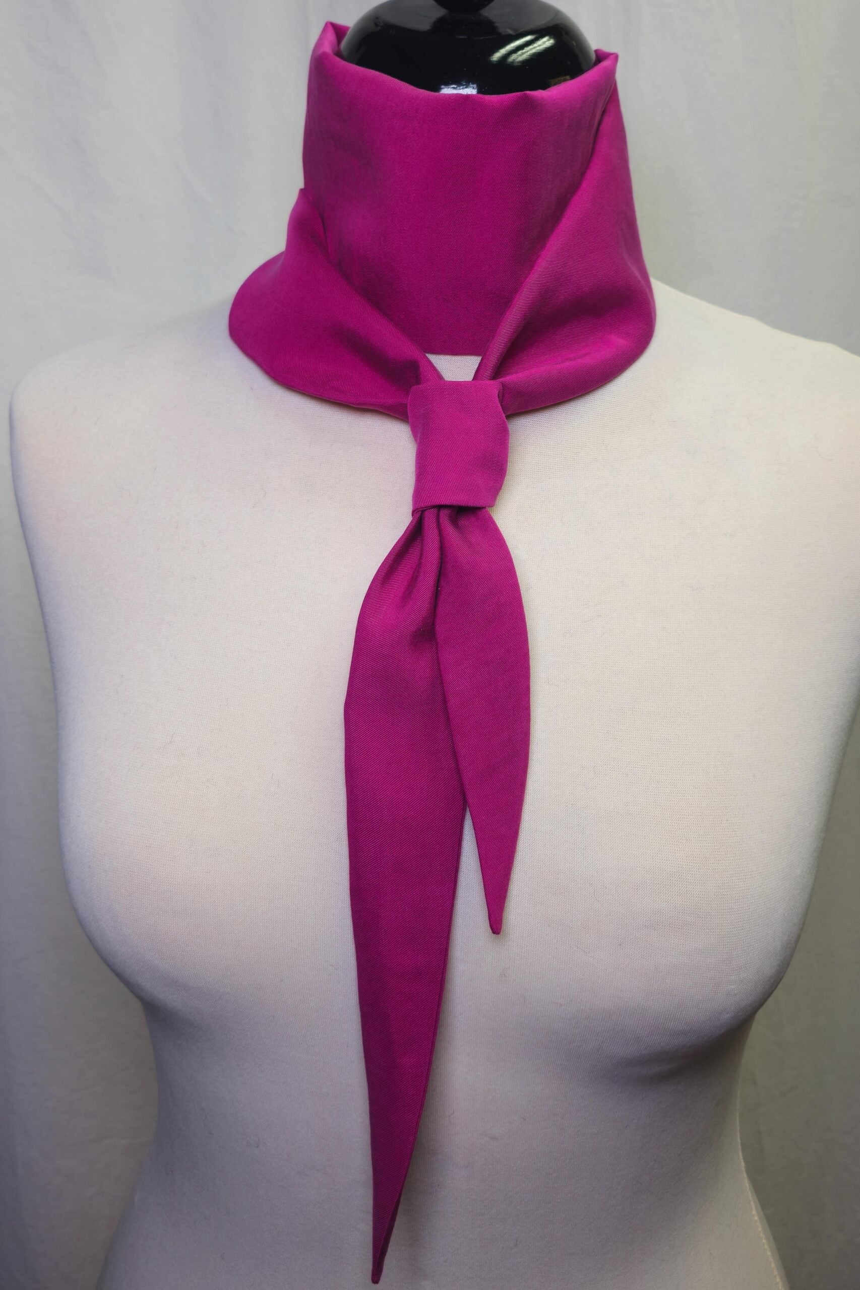Karabinertuch, Sommertuch in Fuchsia, EINLAGIG