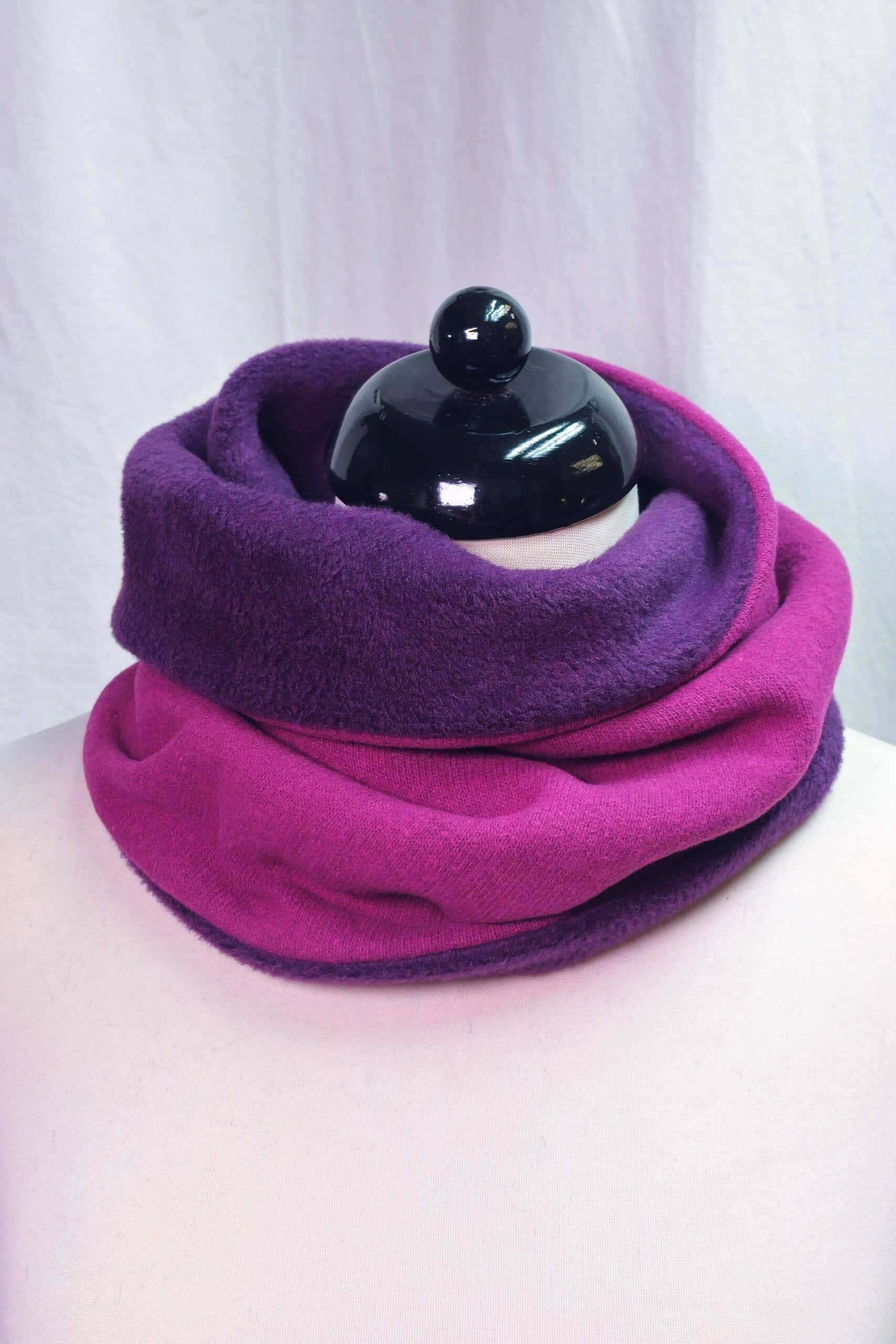 MAXI Loop | Strick | Fuchsia und Lila