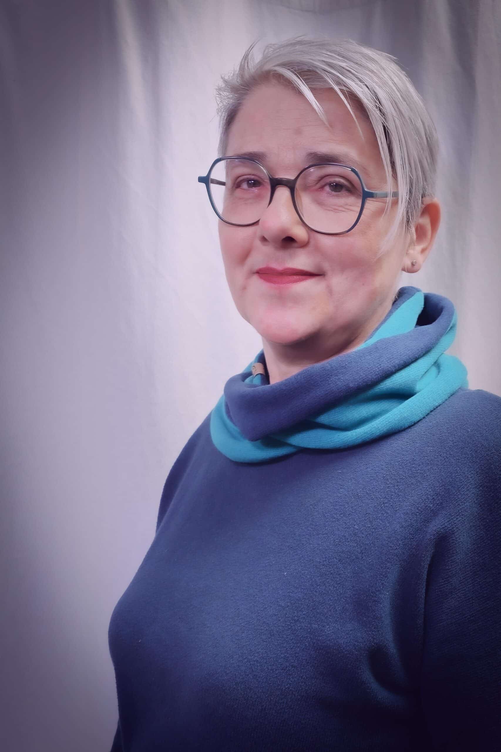 Multi-Wickelschal | Strickstoff | 2-farbig | Farbkombi frei wählbar