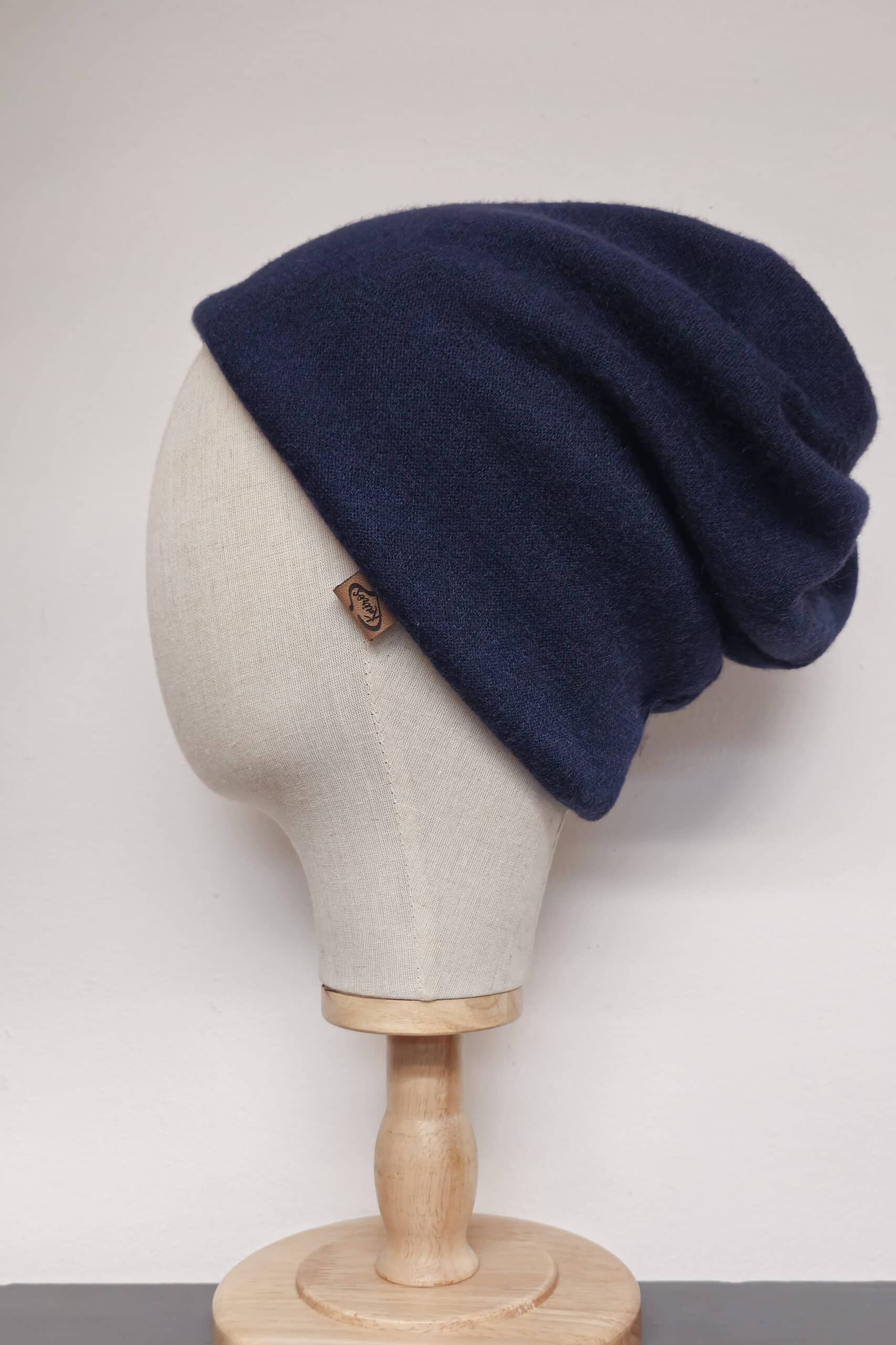 TWIST Mütze Strick Marine & Hellblau