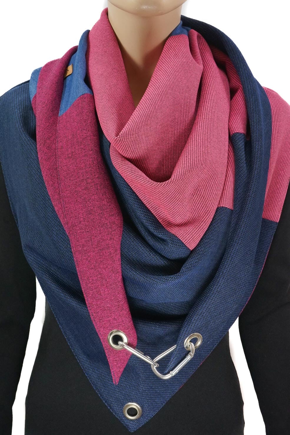Karabinertuch Beere & Denim