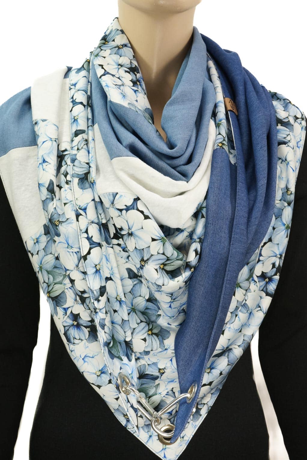 Set mit Rock Hortensie BLAU