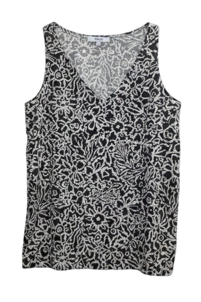 Top FRANCA | floral, anthrazit