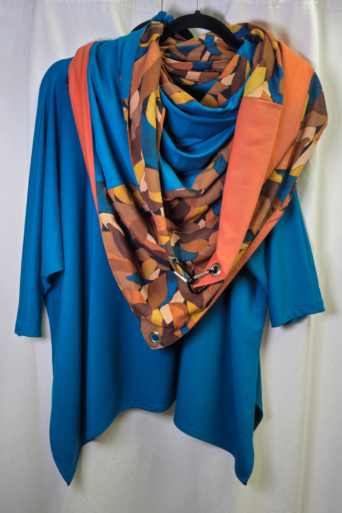 Set CHIARA Petrol &amp; Karabinertuch HERBSTLAUB