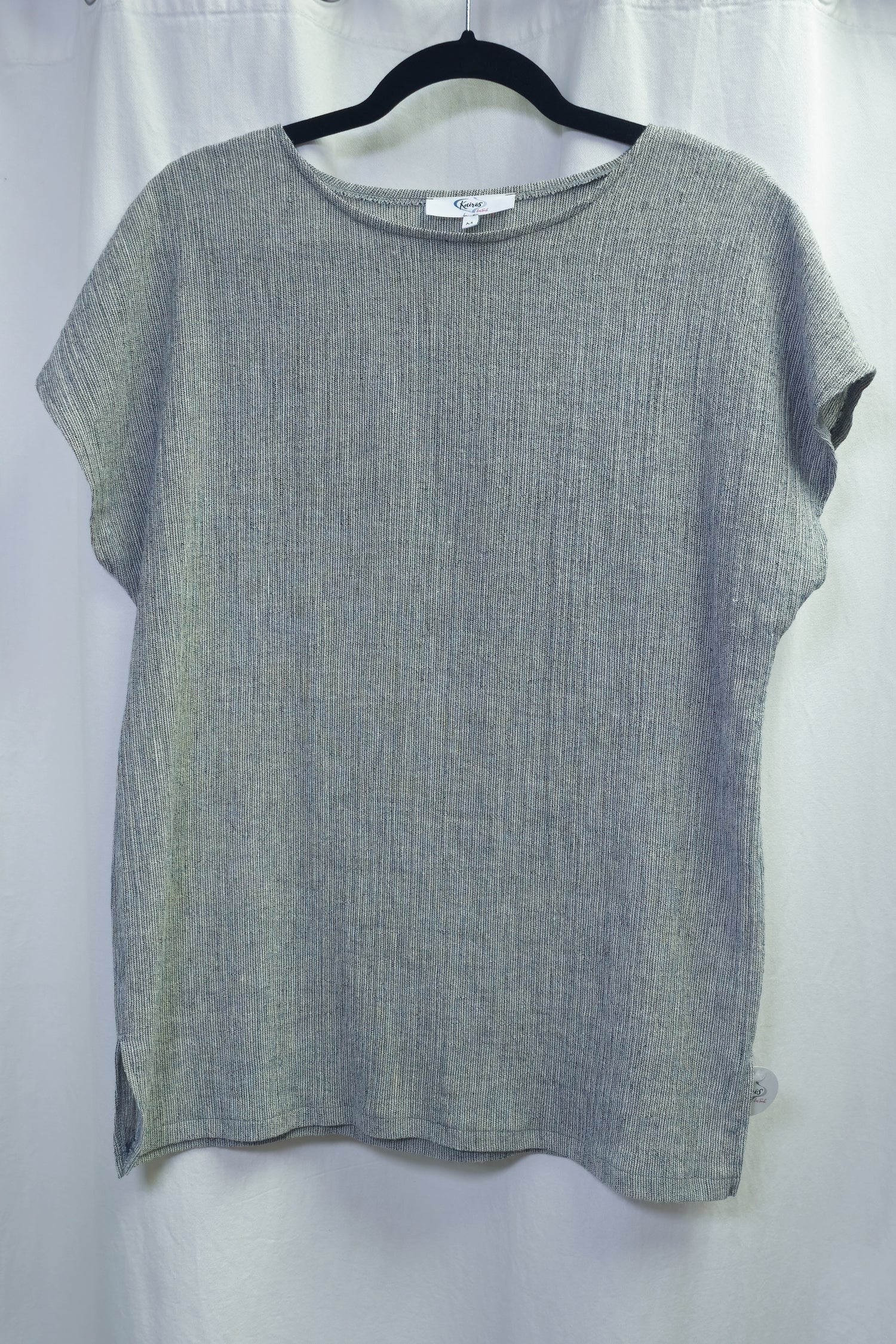 Shirt FRANCA MILANO | Hell meliert | Leinenmix
