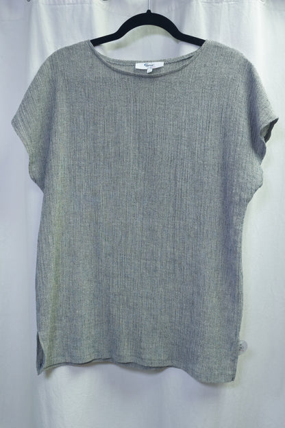 Shirt FRANCA MILANO | Hell meliert | Leinenmix