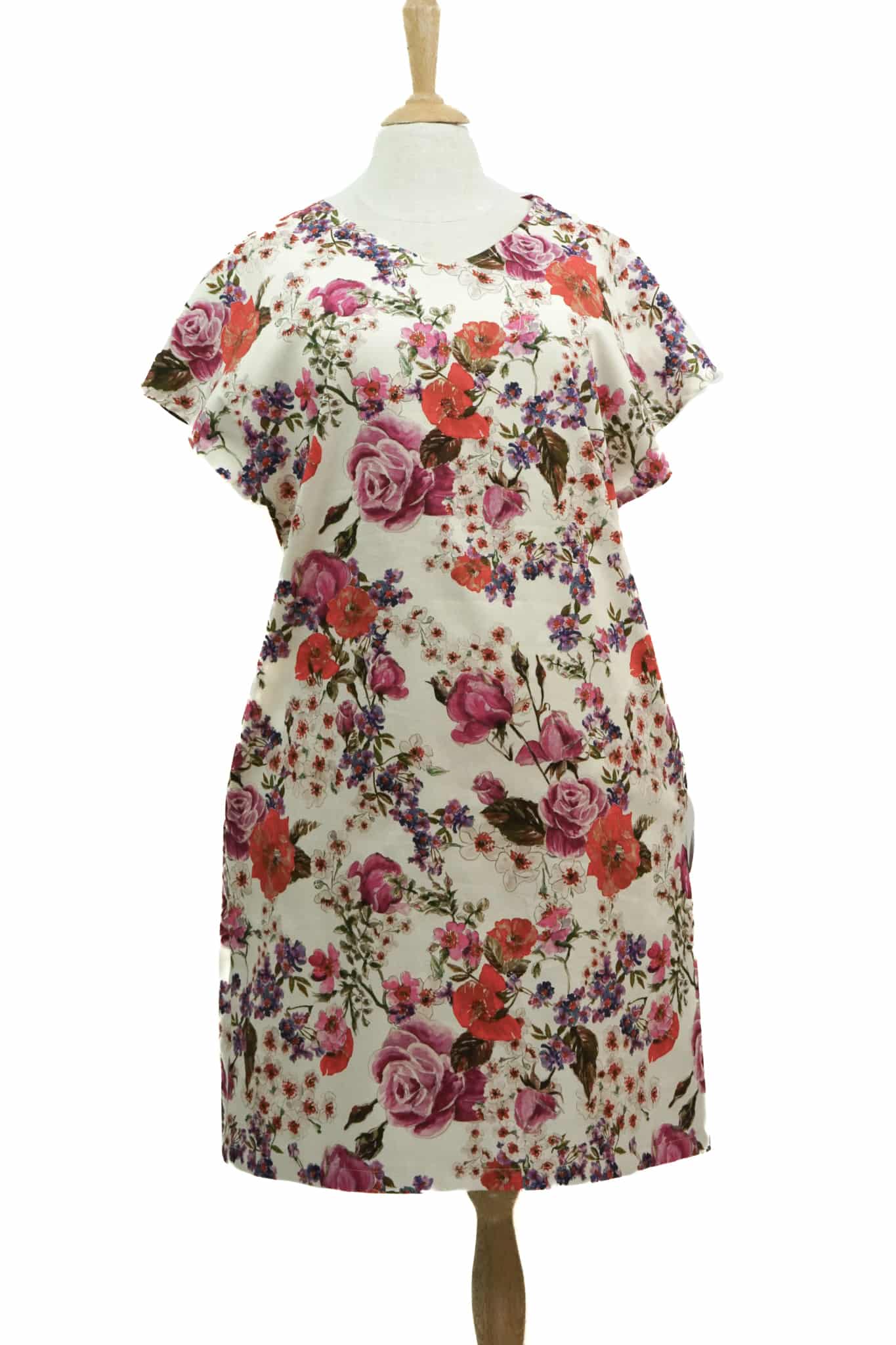Sommerkleid mit Rosenblüten
