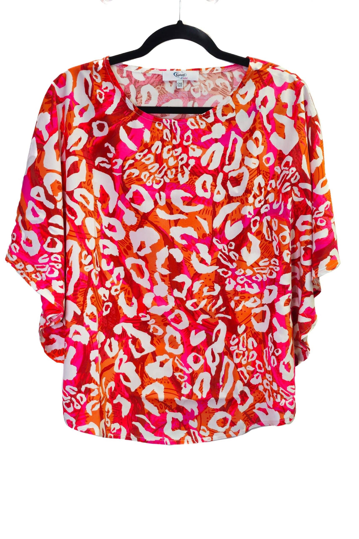 Karabinertuch Leo Orange-Pink-Weiß