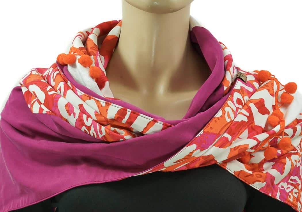 Karabinertuch Leo Pink Orange