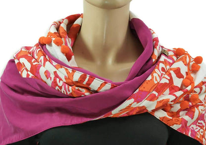 Karabinertuch Leo Pink Orange