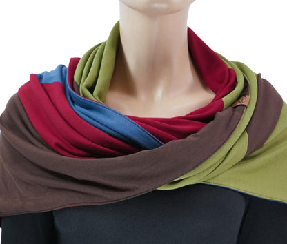 COLOR BLOCKING No. 2 | Bordeaux | Oliv | Jeansblau | Braun