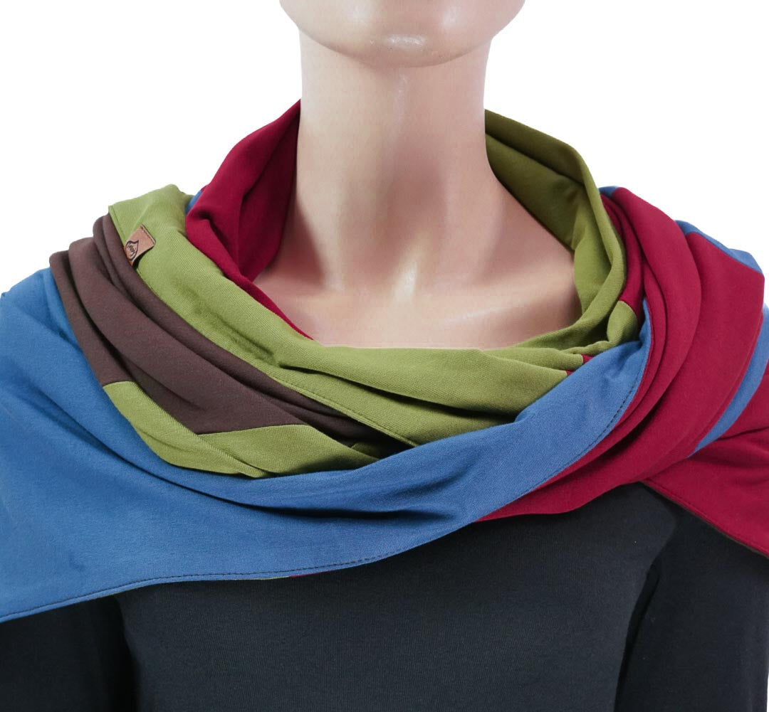 COLOR BLOCKING No. 2 | Bordeaux | Oliv | Jeansblau | Braun