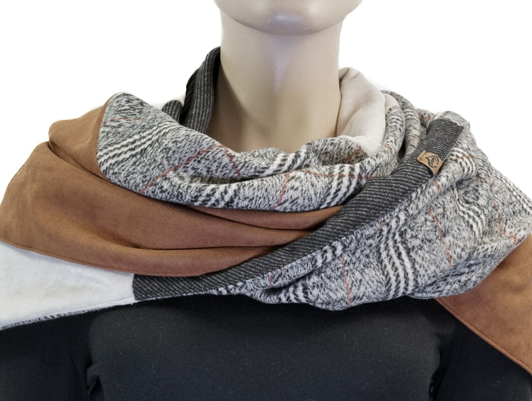 Karabinertuch URBAN CHECK, modernes Karo in Flanelloptik