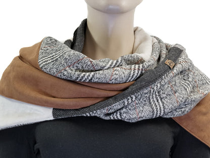 Karabinertuch URBAN CHECK, modernes Karo in Flanelloptik