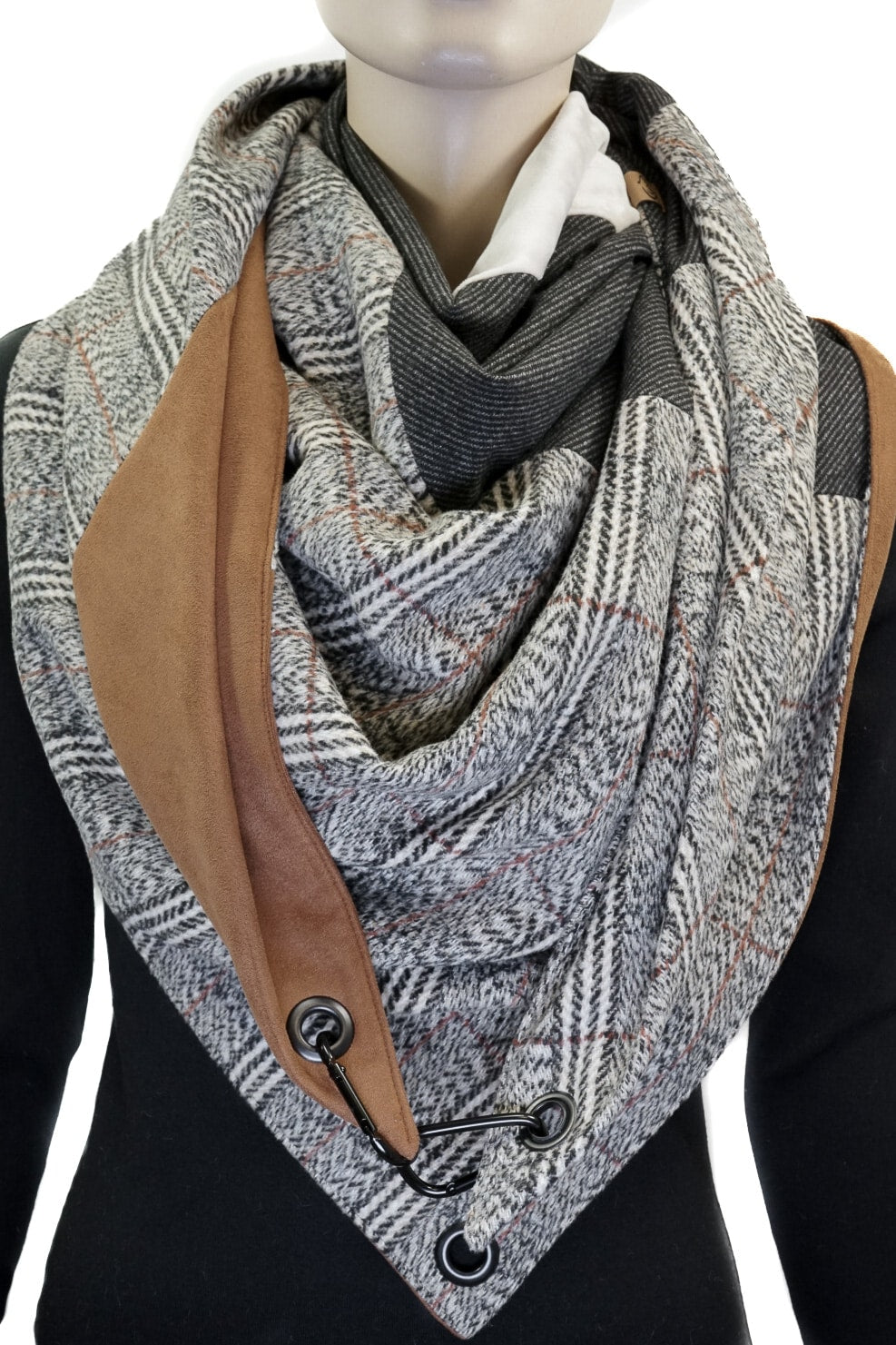 Karabinertuch URBAN CHECK, modernes Karo in Flanelloptik