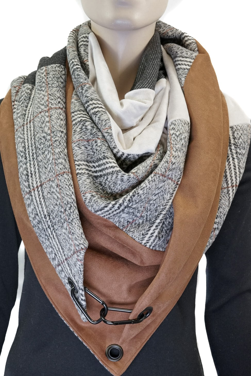 Karabinertuch URBAN CHECK, modernes Karo in Flanelloptik