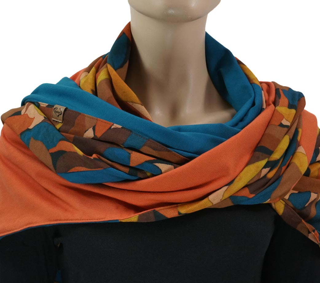 Karabinertuch HERBSTLAUB ORANGE