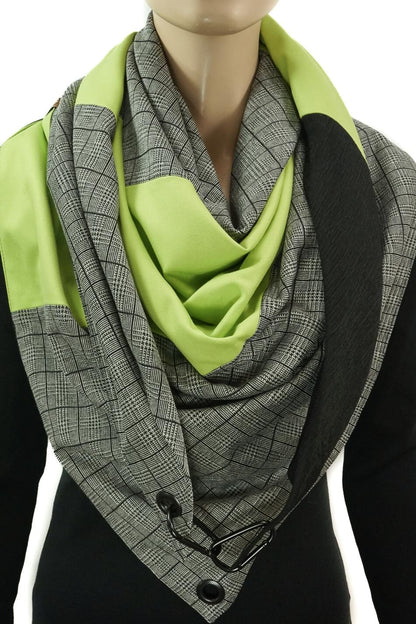 Karabinertuch Lime Check