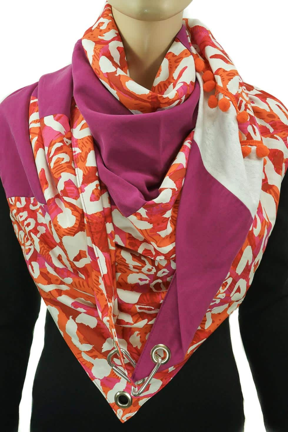 Karabinertuch Leo Pink Orange