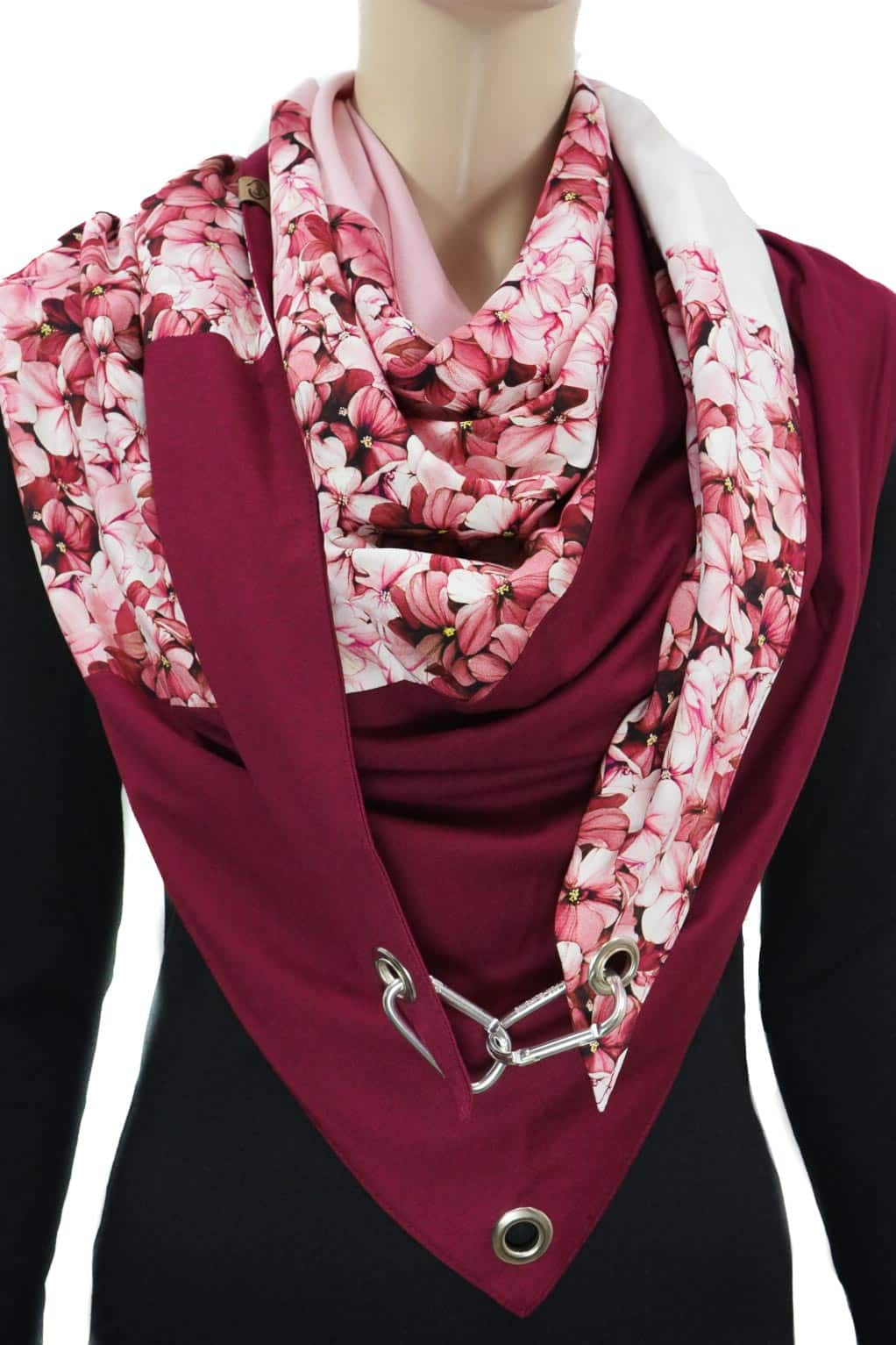 Karabinertuch Hortensie Rosé