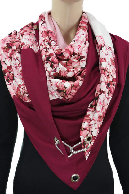Karabinertuch Hortensie Rosé