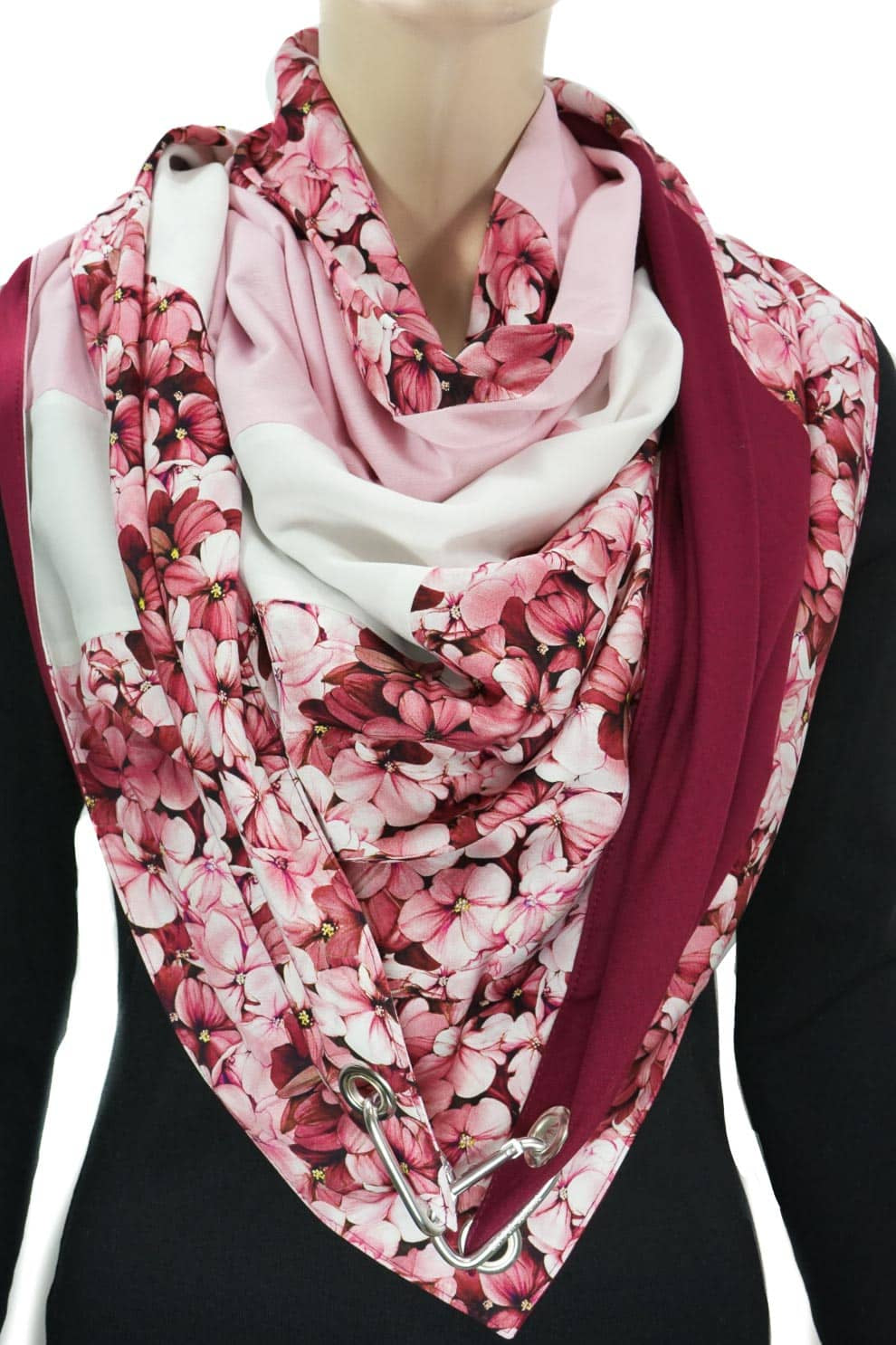 Karabinertuch Hortensie Rosé