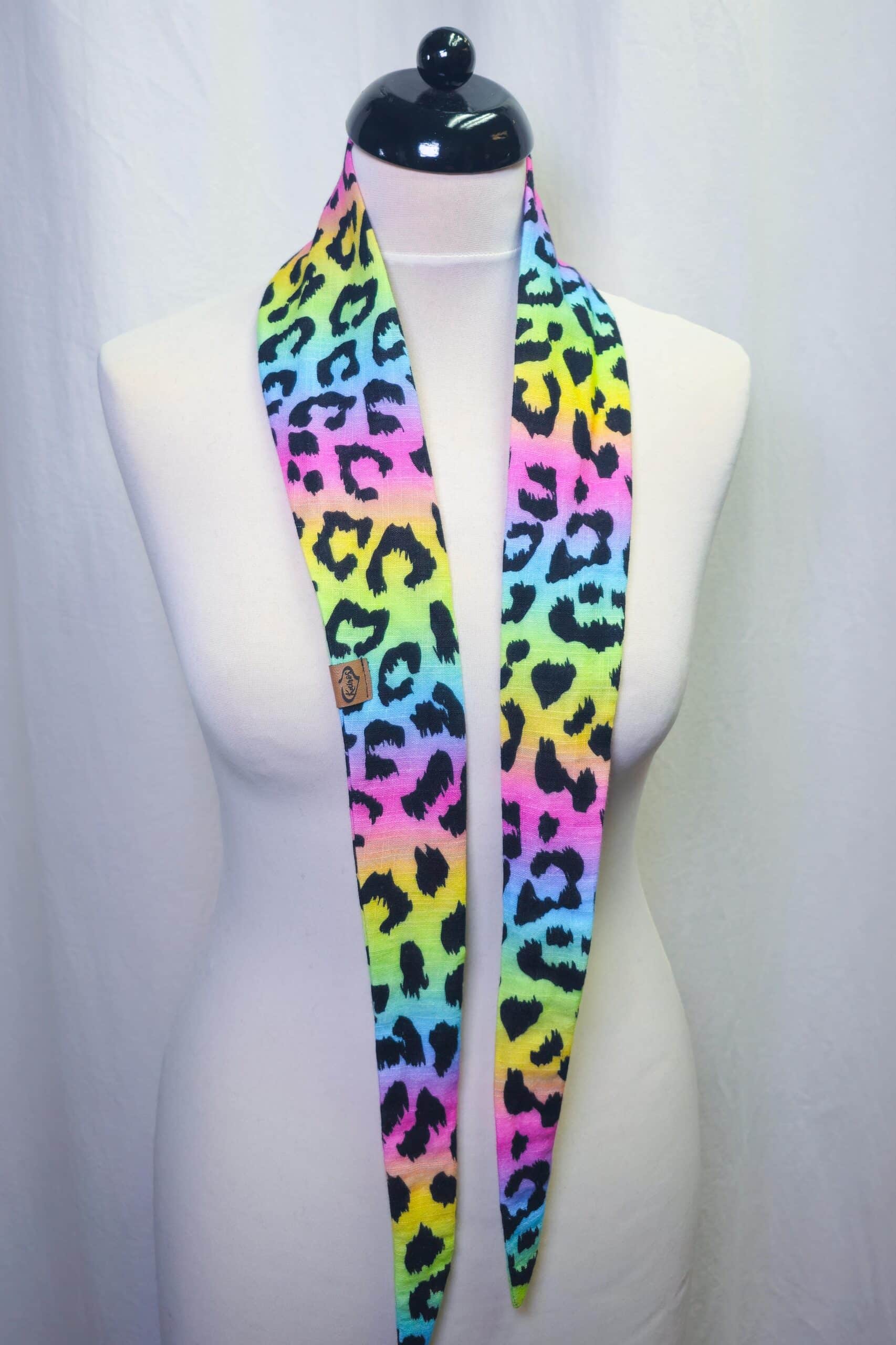 MINI Schal Leo Regenbogen | 100% Baumwolle