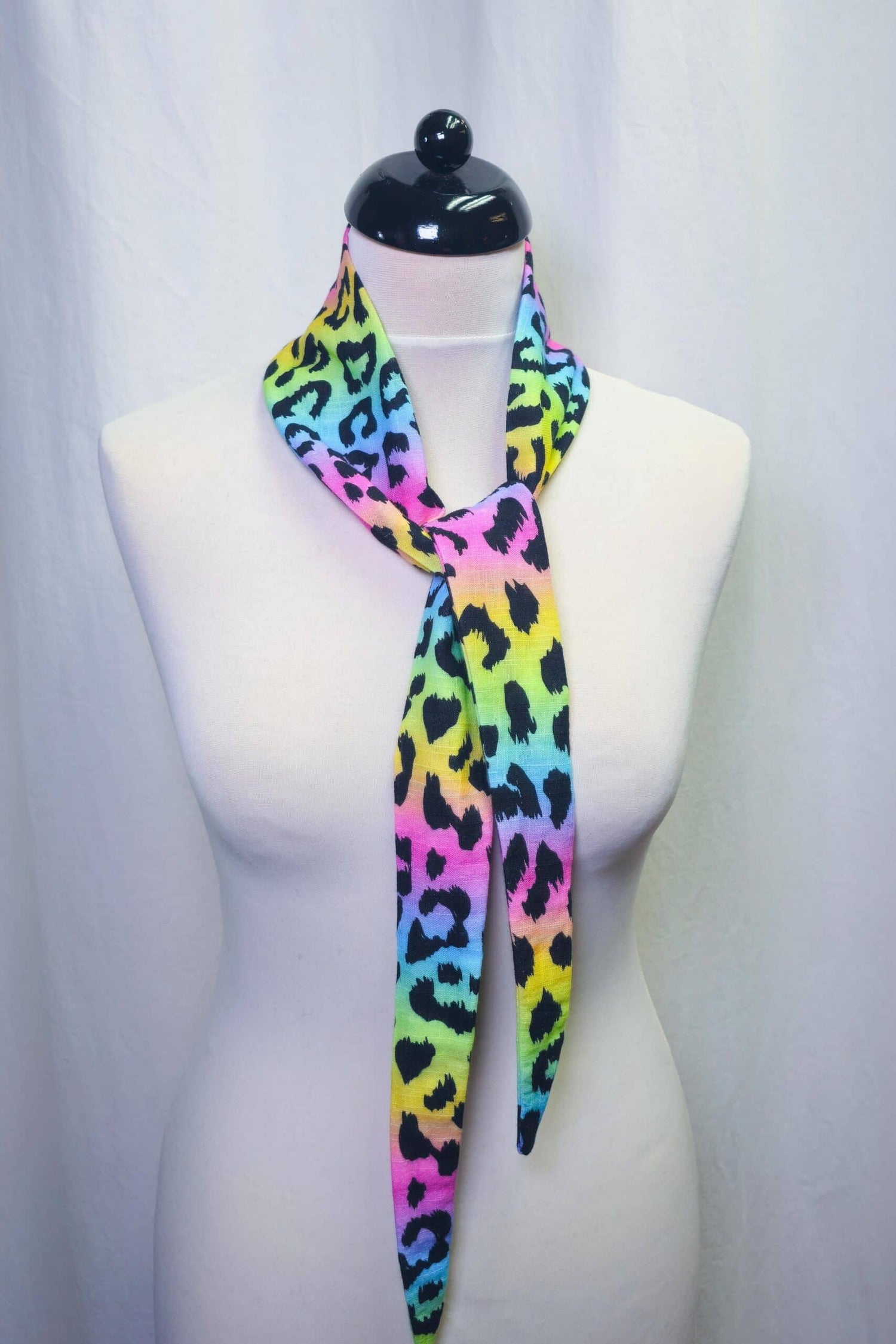 MINI Schal Leo Regenbogen | 100% Baumwolle