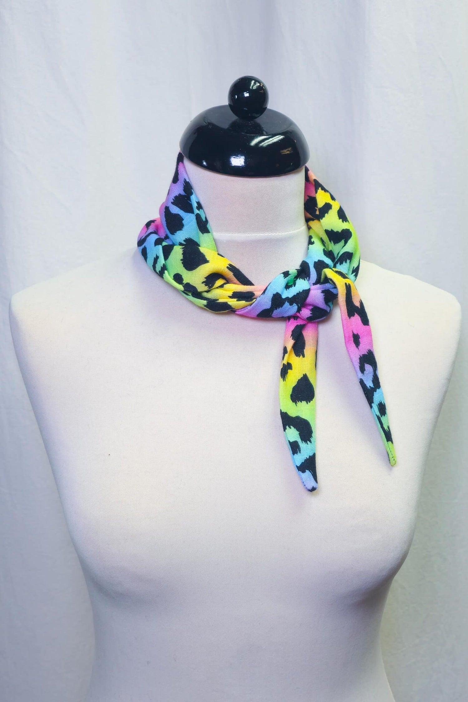 MINI Schal Leo Regenbogen | 100% Baumwolle