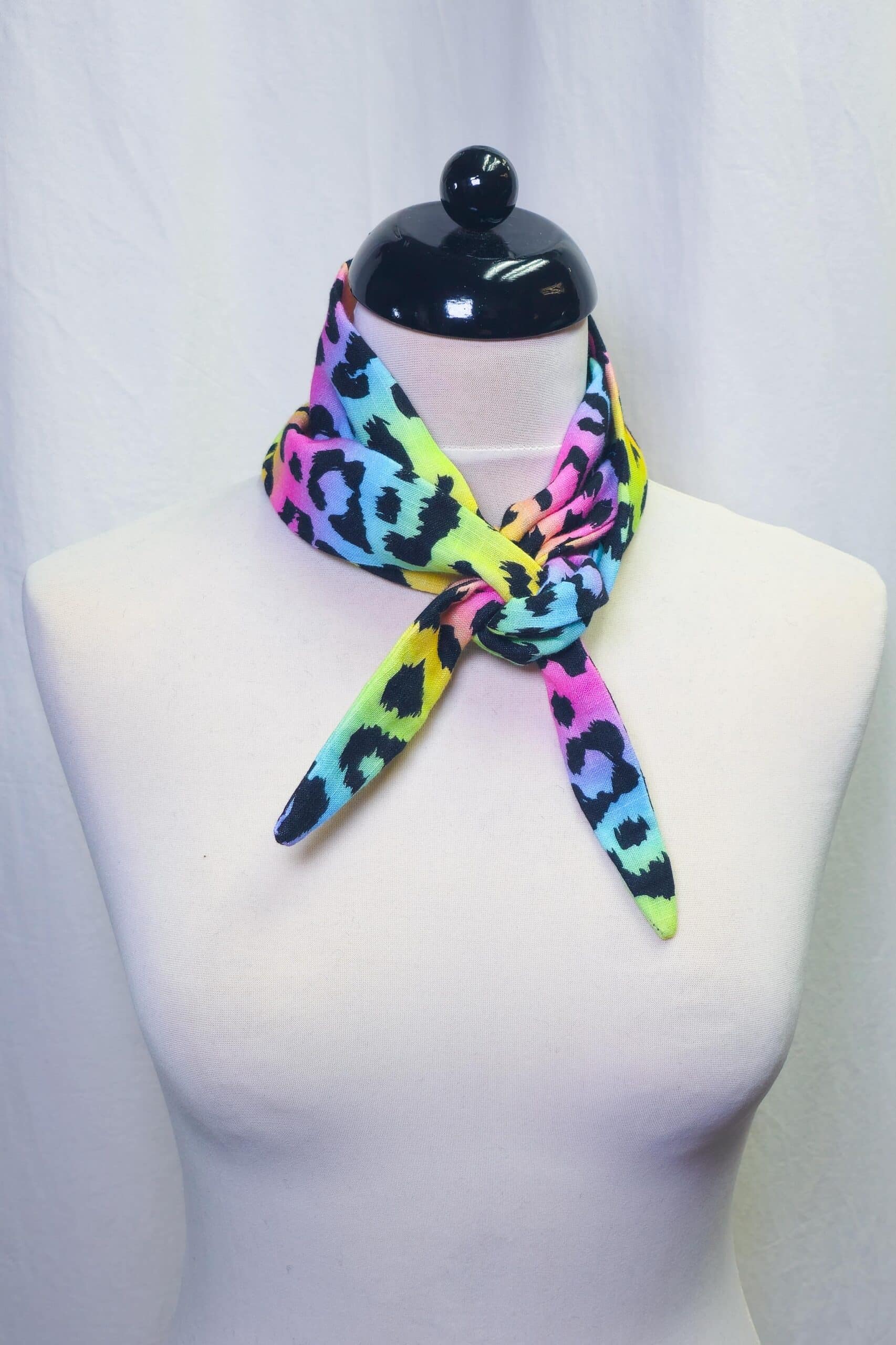 MINI Schal Leo Regenbogen | 100% Baumwolle