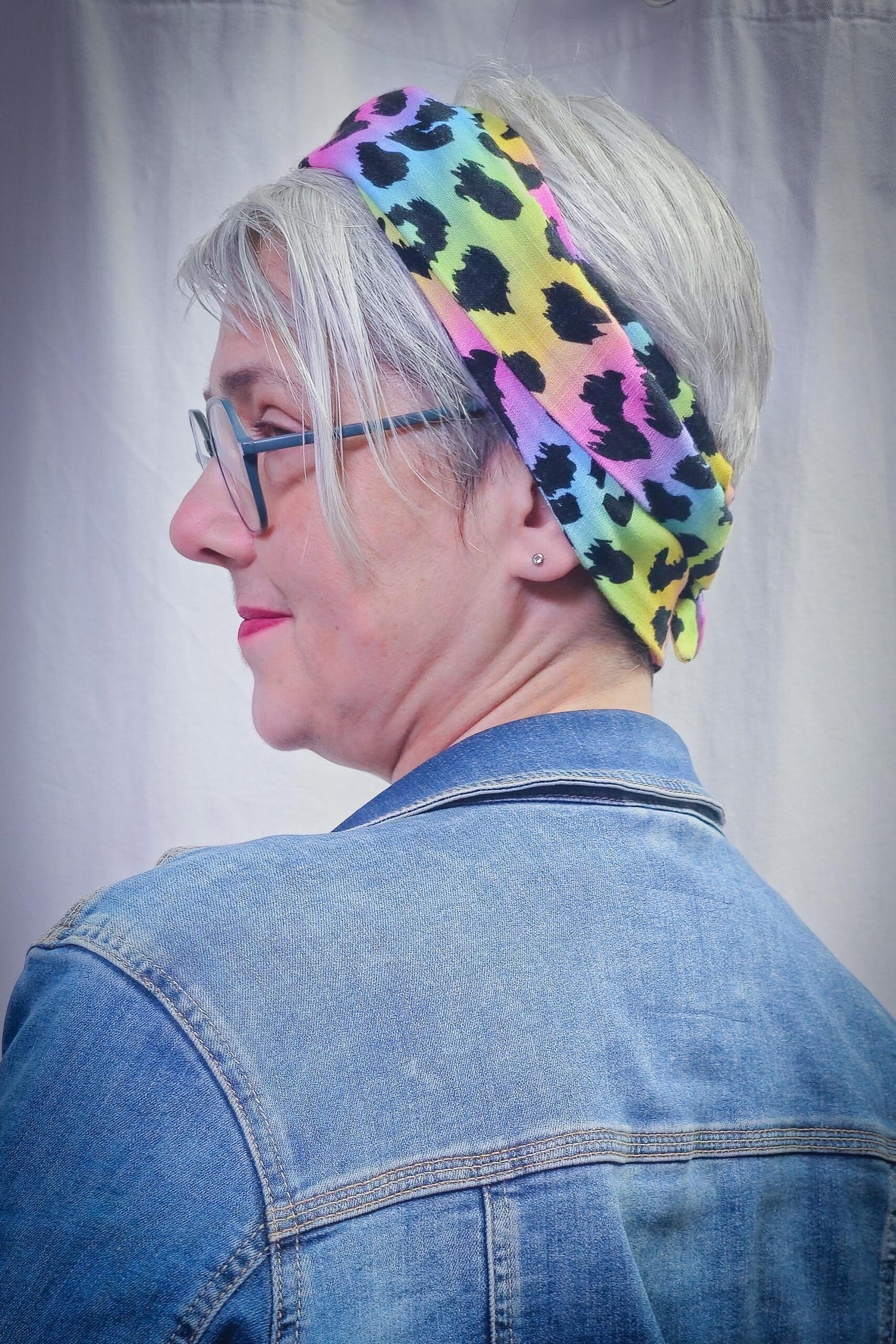 MINI Schal Leo Regenbogen | 100% Baumwolle