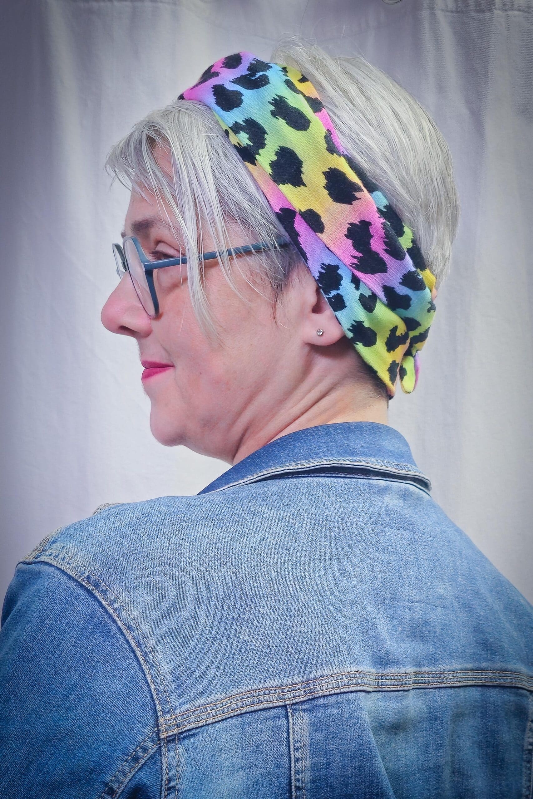MINI Schal Leo Regenbogen | 100% Baumwolle