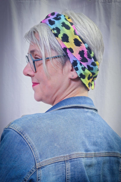 MINI Schal Leo Regenbogen | 100% Baumwolle