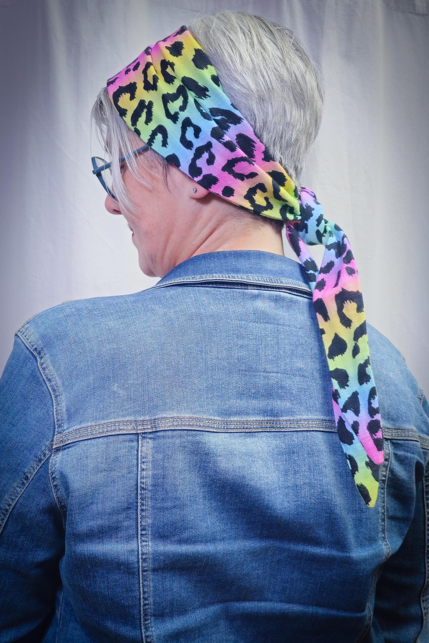 MINI Schal Leo Regenbogen | 100% Baumwolle