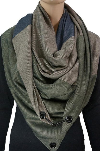 Karabinertuch TORINO | Khaki • Beige • Blau • Beige