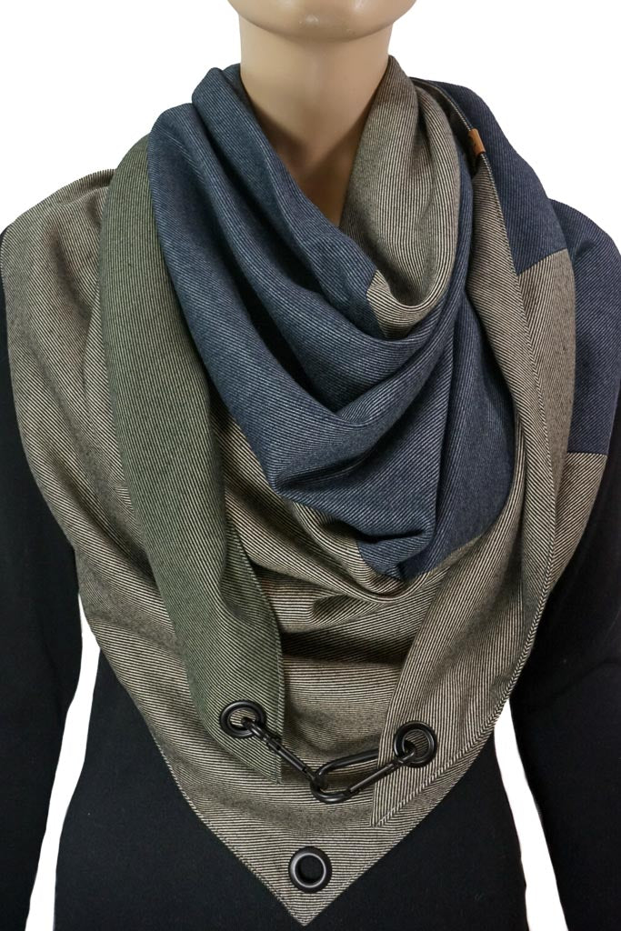 Karabinertuch TORINO | Khaki • Beige • Blau • Beige