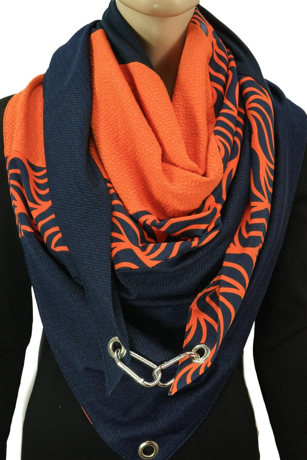 Karabinertuch Navy Flame