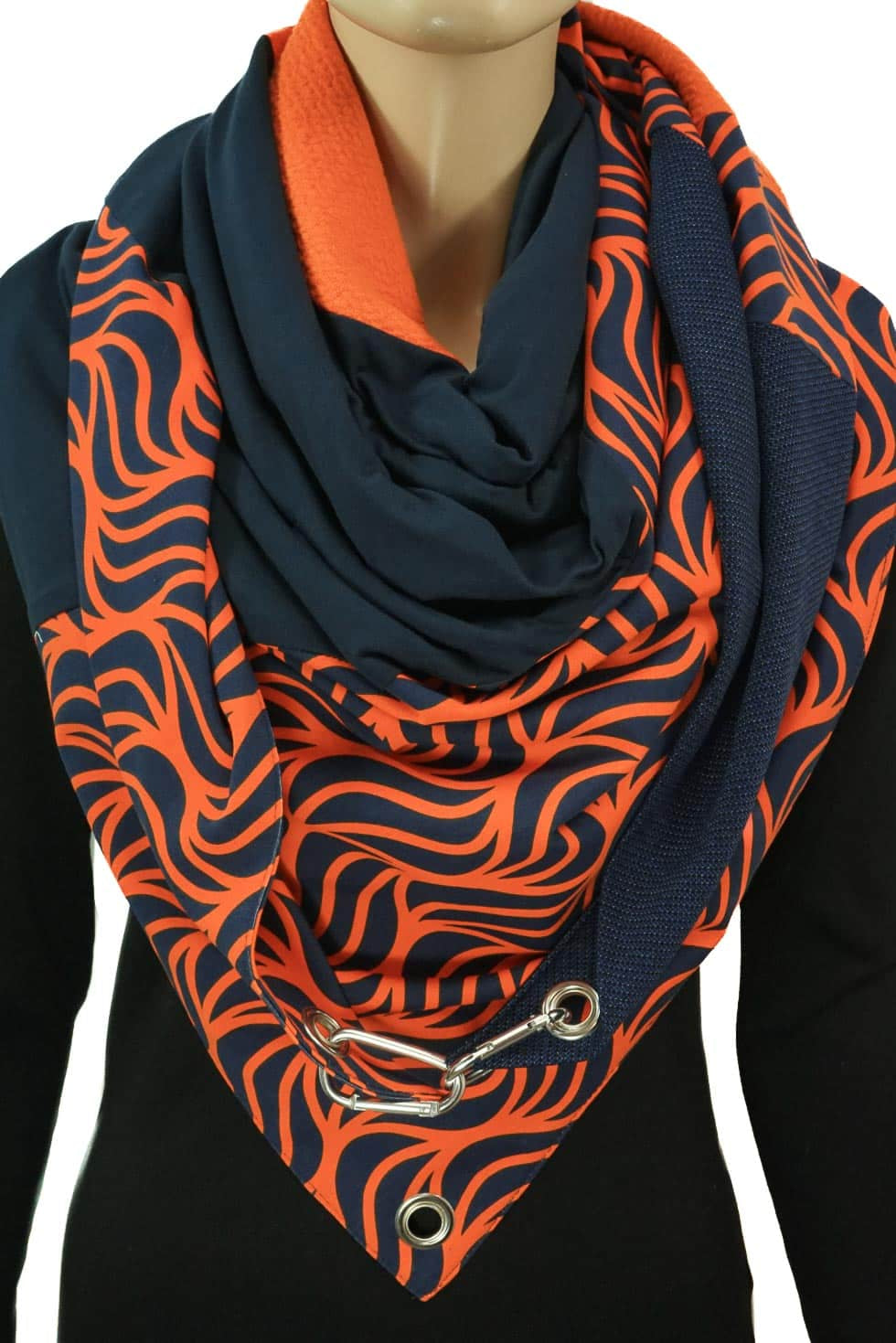Karabinertuch Navy Flame