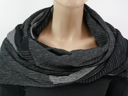 Karabinertuch MILANO Streifen SCHWARZ