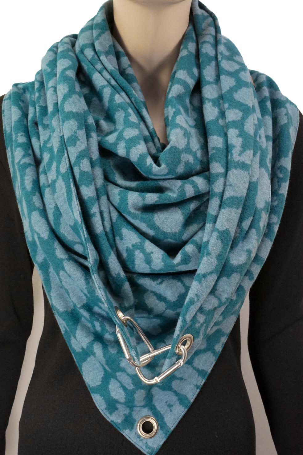Karabinertuch | PETROL LEO | 100% Baumwolle