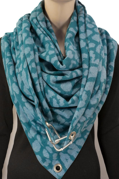 Karabinertuch | PETROL LEO | 100% Baumwolle